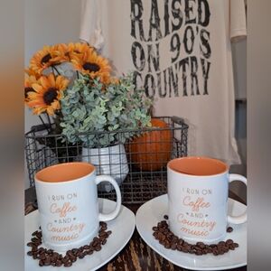 🧡☕🌻Country Music Lovers Tee & Coffee Mug Set